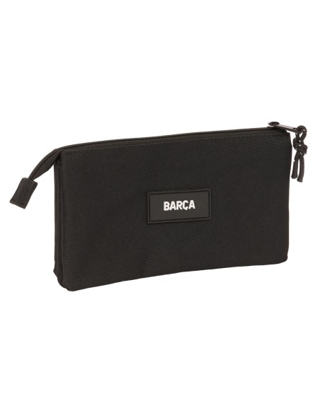 Trousse Fourre-Tout Triple F.C. Barcelona Noir 22 x 12 x 3 cm