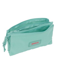 Trousse Fourre-Tout Triple F.C. Barcelona Vert 22 x 12 x 3 cm 2