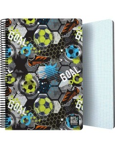 Cahier à Spirale Grafoplas Bits&Bobs 24 Goal Multicouleur Din A4 80 Volets 21,5 x 31,5 cm