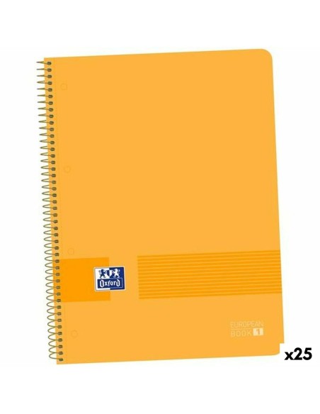 Cahier Oxford EUROPEANBOOK 1 Pêche A4+ 80 Volets 5 Pièces (25 Unités)