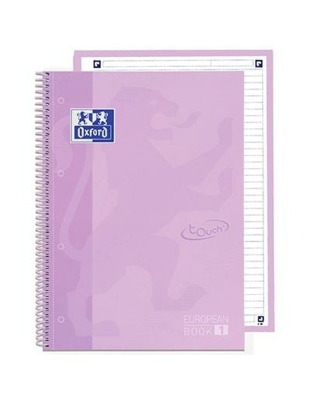 Cahier Oxford EUROPEANBOOK 1 Lavande Gâteau A4+ 80 Volets 5 Pièces (2 Unités)