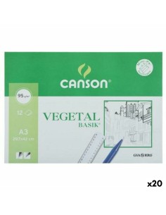 Papier végétal Canson A3 12 Volets (20 Unités)