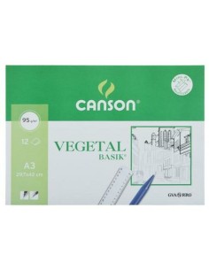 Papier végétal Canson A3 12 Volets (20 Unités) 2