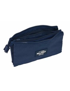 Trousse Fourre-Tout Triple BlackFit8 Bleu 22 x 12 x 3 cm