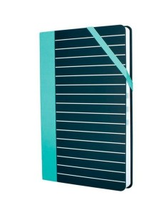 Carnet Milan STRIPE Noir Vert 21 x 14,6 x 1,6 cm