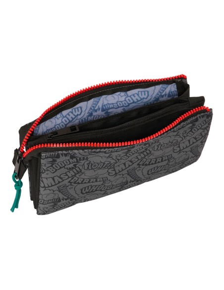 Trousse d'écolier My Hero Academia Noir 22 x 12 x 3 cm