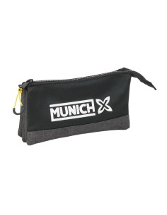 Fourre-tout Munich Topo Noir 22 x 12 x 3 cm