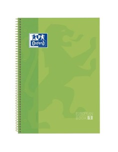 Cahier à Spirale Oxford Classic Europeanbook 1 Write&Erase Vert A4+ 80 Volets 5 Pièces (2 Unités) 2