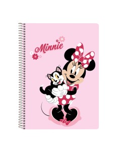 Cahier à Spirale Minnie Mouse Naive Rose 80 Volets