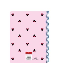 Cahier à Spirale Minnie Mouse Naive Rose 80 Volets 2
