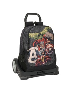 Cartable à roulettes The Avengers Vendetta Noir 32 x 44 x 16 cm