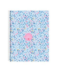 Carnet Vicky Martín Berrocal Paraíso Bleu Rose A4 120 Volets