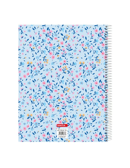 Carnet Vicky Martín Berrocal Paraíso Bleu Rose A4 120 Volets