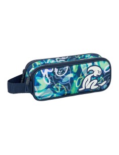 Trousse Fourre-Tout Double El Niño Kook Blue marine 21 x 8 x 6 cm