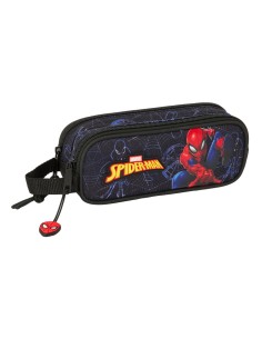 Trousse Fourre-Tout Double Spider-Man Attack Noir 21 x 8 x 6 cm