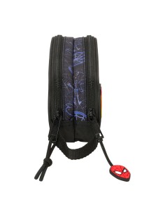 Trousse Fourre-Tout Double Spider-Man Attack Noir 21 x 8 x 6 cm 2