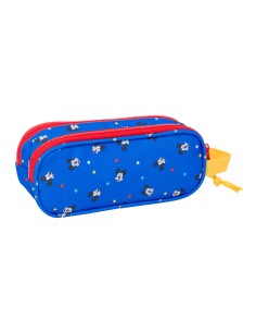 Trousse Fourre-Tout Double Mickey Mouse Clubhouse Good day Bleu 21 x 8 x 6 cm 2