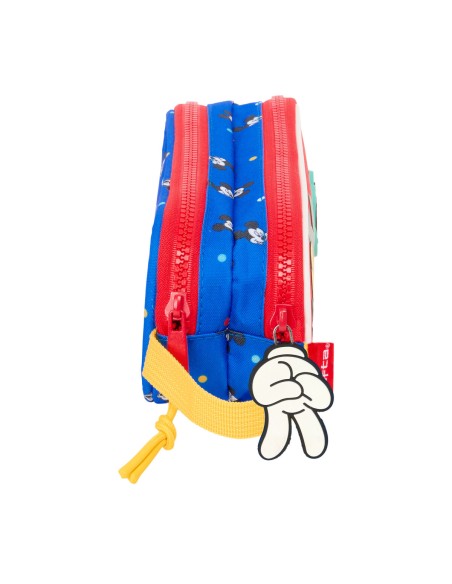 Trousse Fourre-Tout Double Mickey Mouse Clubhouse Good day Bleu 21 x 8 x 6 cm