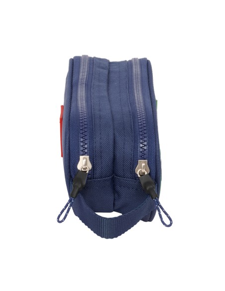 Trousse Fourre-Tout Double Benetton Flag Blue marine 21 x 8 x 6 cm