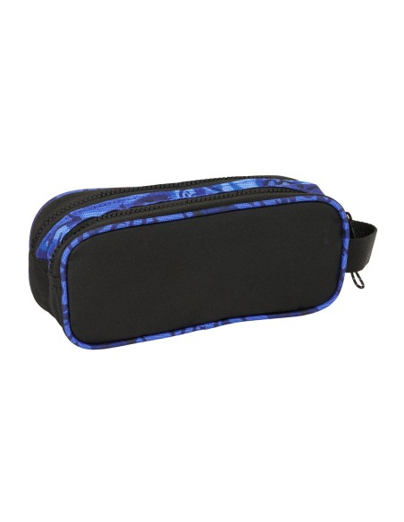 Trousse Fourre-Tout Double El Niño Roller Bleu Noir 21 x 8 x 6 cm