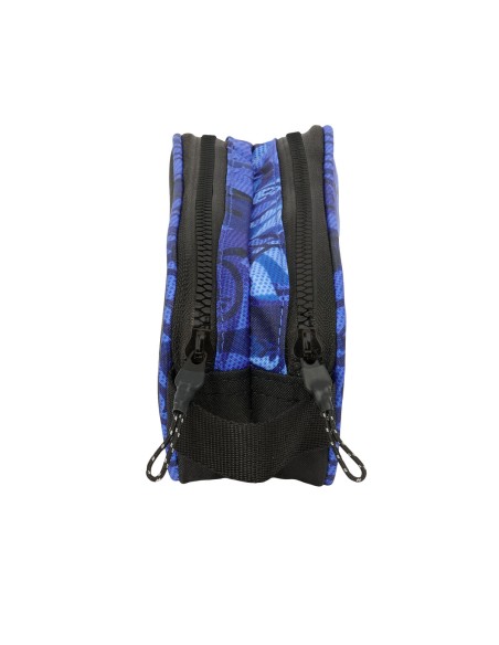 Trousse Fourre-Tout Double El Niño Roller Bleu Noir 21 x 8 x 6 cm