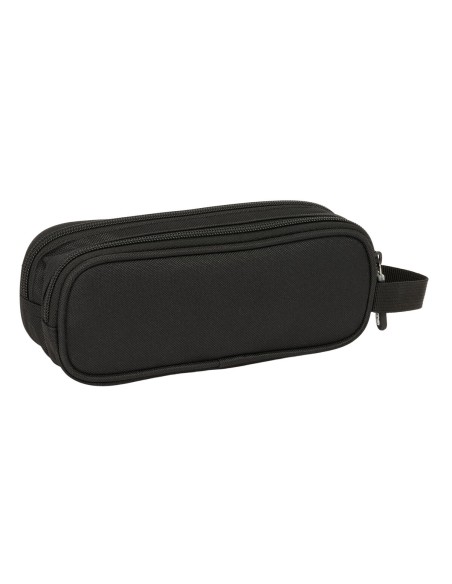 Trousse Fourre-Tout Double Kappa Dark Noir 21 x 8 x 6 cm