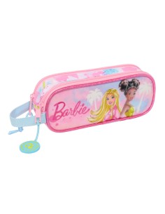 Trousse Fourre-Tout Double Barbie Painterly Rose Bleu ciel 21 x 8 x 6 cm
