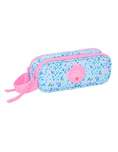 Trousse Fourre-Tout Double Vicky Martín Berrocal Paraíso Rose Bleu clair 21 x 8 x 6 cm
