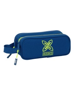 Trousse Fourre-Tout Double Munich North Blue marine 21 x 8 x 6 cm