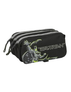 Trousse Fourre-Tout Triple Batman Game over Noir 21,5 x 10 x 8 cm
