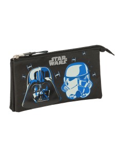 Trousse Fourre-Tout Triple Star Wars Rebellion Noir 22 x 12 x 3 cm