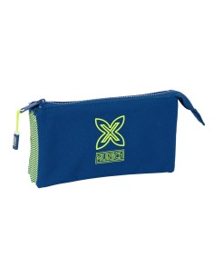 Trousse Fourre-Tout Triple Munich North Blue marine 22 x 12 x 3 cm