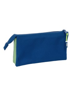 Trousse Fourre-Tout Triple Munich North Blue marine 22 x 12 x 3 cm 2