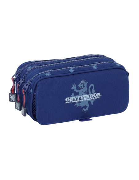 Trousse Fourre-Tout Triple Harry Potter Captain Blue marine 21,5 x 10 x 8 cm