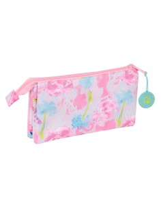 Trousse Fourre-Tout Triple Barbie Painterly Rose Bleu ciel 22 x 12 x 3 cm 2