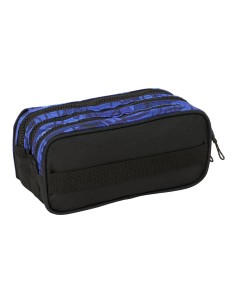 Trousse Fourre-Tout Triple El Niño Roller Bleu Noir 21,5 x 10 x 8 cm 2
