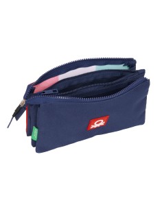 Trousse Fourre-Tout Triple Benetton Flag Blue marine 22 x 12 x 3 cm 2