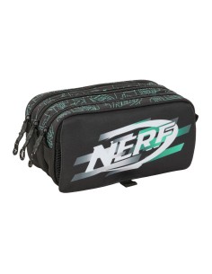 Trousse Fourre-Tout Triple Nerf Game Noir 21,5 x 10 x 8 cm
