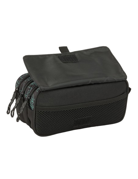 Trousse Fourre-Tout Triple Nerf Game Noir 21,5 x 10 x 8 cm