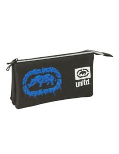 Trousse Fourre-Tout Triple Eckō Unltd. Worldwide Noir 22 x 12 x 3 cm