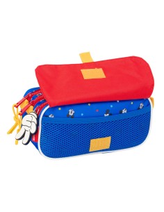 Trousse Fourre-Tout Triple Mickey Mouse Clubhouse Good day Bleu 21,5 x 10 x 8 cm 2