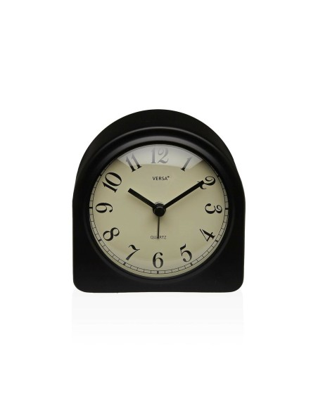 Horloge de table Versa Luxa Noir Plastique 5,8 x 10 x 10 cm