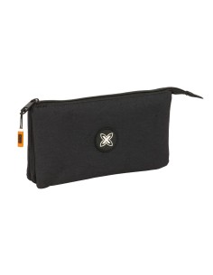 Trousse Fourre-Tout Triple Munich Lagoon Noir 22 x 12 x 3 cm