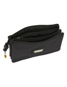 Trousse Fourre-Tout Triple Munich Lagoon Noir 22 x 12 x 3 cm 2