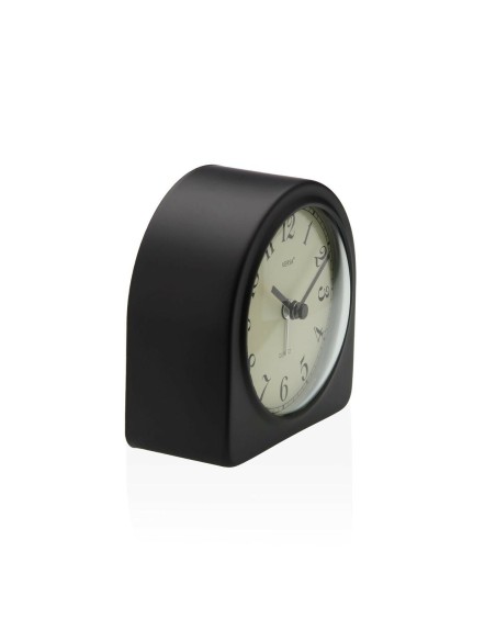 Horloge de table Versa Luxa Noir Plastique 5,8 x 10 x 10 cm