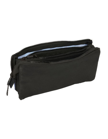 Trousse Fourre-Tout Triple El Niño Roller Bleu Noir 22 x 12 x 3 cm