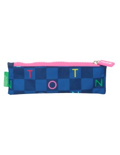 Fourre-tout Benetton Damero Blue marine 20 x 6 x 1 cm 2