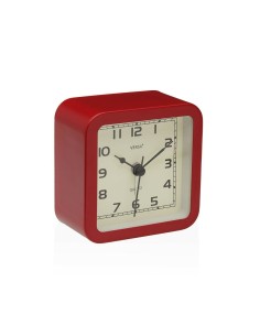 Horloge de table Versa Alvo Rouge Plastique 4,5 x 8,5 x 8,5 cm