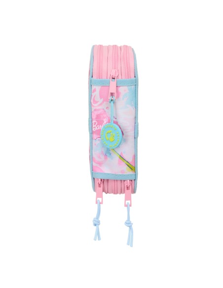 Trousse Scolaire avec Accessoires Barbie Painterly Rose Bleu ciel 12,5 x 19,5 x 5,5 cm 37 Pièces