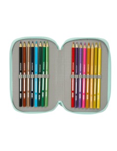 Trousse Scolaire avec Accessoires Disney Bleu 12,5 x 19,5 x 5,5 cm 37 Pièces 2